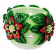 Candle in the shape of a candle holder with poinsettia, 30 cm of diameter s3