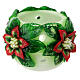 Candle in the shape of a candle holder with poinsettia, 30 cm of diameter s5