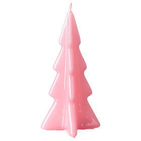 Christmas candle, pale pink Oslo Christmas tree, 6 in