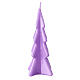 Candela albero Natale Oslo 16 cm lilla s2