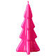 Candela fucsia albero Natale Oslo 16 cm s1