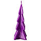 Bougie de Noël violette sapin Oslo 16 cm s2