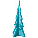 Bougie turquoise de Noël sapin Oslo 16 cm s2