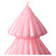 Tokyo Christmas candle, pale pink Christmas tree, 7 in s2