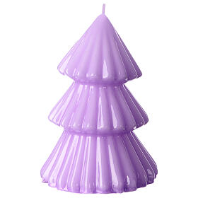 Christmas candle, Tokyo Christmas tree, lilac, 7 in