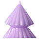 Christmas candle, Tokyo Christmas tree, lilac, 7 in s2