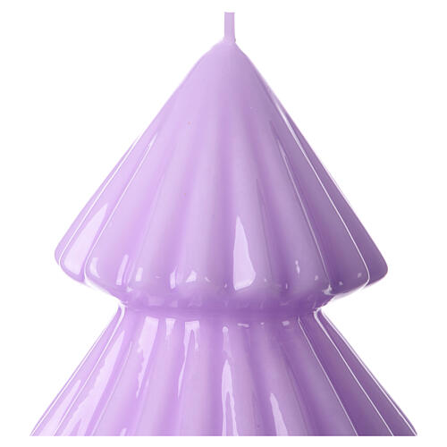 Candela natalizia albero Tokyo lilla 18 cm 2