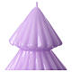 Lilac Tokyo tree Christmas candle 18 cm s2