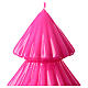 Tokyo candle, fuchsia Christmas tree, 7 in s2
