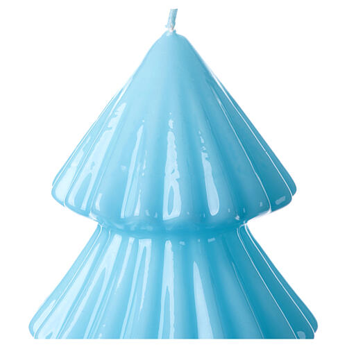 Decorative candle, light blue Tokyo Christmas tree, 7 in 2