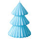 Decorative candle, light blue Tokyo Christmas tree, 7 in s1