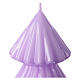Candela albero Natale lilla Tokyo 12 cm s2