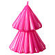 Christmas tree candle in Tokyo fuchsia h 12 cm s1