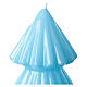 Tokyo candle, light blue Christmas tree h 5 in s2