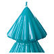 Candela albero Natale Tokyo turchese 12 cm s2