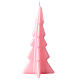 Candela Natale albero Oslo ceralacca rosa 20 cm s1