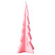 Candela Natale albero Oslo ceralacca rosa 20 cm s2