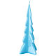 Christmas tree candle in light blue wax Oslo 20 cm s2