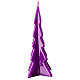 Christmas candle, purple tree, Oslo style, 8 in s2