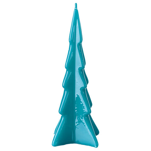 Candela ceralacca Natale Oslo 20 cm turchese 2