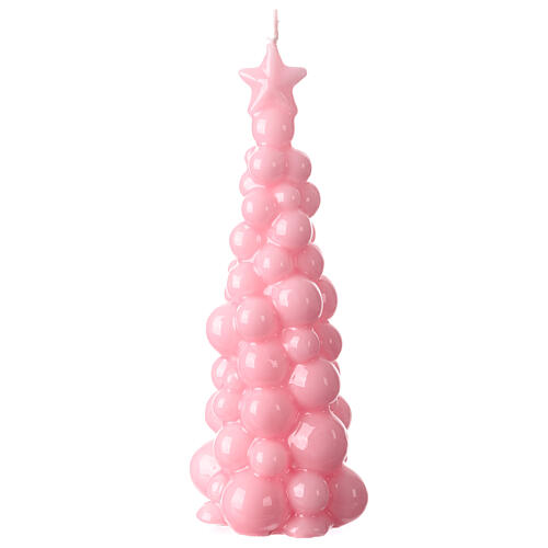 Moscow Christmas candle, pink wax, 9 in 3