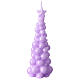 Christmas tree candle Mosca lilac wax 20 cm s1