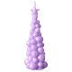Christmas tree candle Mosca lilac wax 20 cm s3