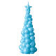 Moscow Christmas tree candle, light blue wax, 9 in s3