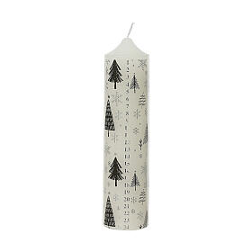 Paraffin Advent candle, 24 days, 8x2 in