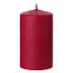 Set 4 candele rosse con stelle e numeri 10x6 cm s6