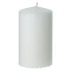 Set of 4 white candles with stars and numbers, 10x6 cm s6