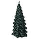 Bougie laquée verte de Noël en forme de sapin 20 cm Cereria Di Giorgio s2