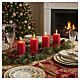 Small Red Glitter Pillar Candles (set of 4), 100x60 mm s2
