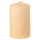 Conjunto de 2 velas opacas cor marfim 100x60 mm s3
