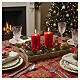 Conjunto de 2 velas vermelhas opacas 100x60 mm s2