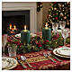 Dark green matte candle set, 2 pcs, 100x60 mm s2