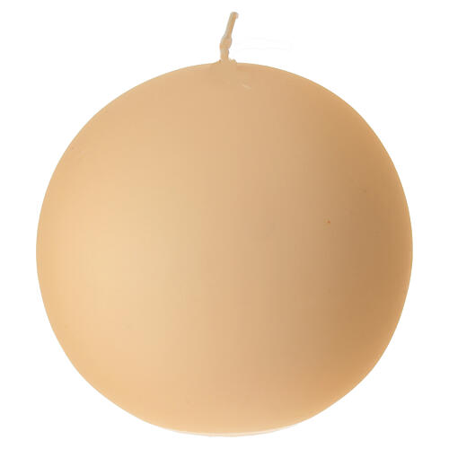 Świece kuliste, zestaw 2 sztuk, kolor kość słoniowa, 100 mm 3