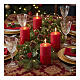 Cylindrical candle set of 2, red, 4x2.5 in s2