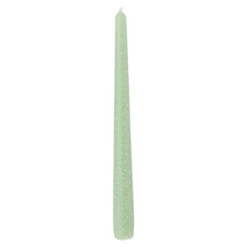 Candele set 4 pz. conica verde 250x23 mm 3