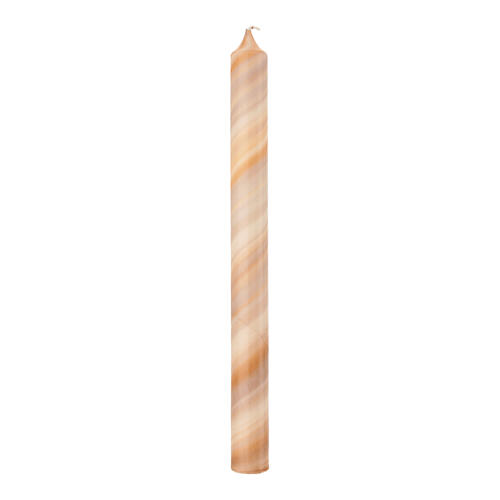 Candele set 4 pz. bianche screziate 250x22 mm 3