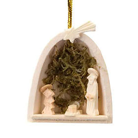 Christbaumschmuck aus Holz und PVC: Dekoration-Sterne Heilige Familie Komet Moos Christbaumschmuck aus Holz und PVC: Dekoration-Sterne Heilige Familie Komet Moos