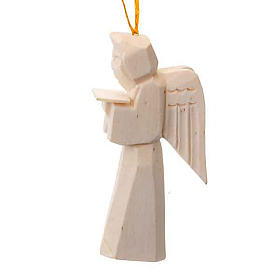 Adorno ángel en madera para colgar