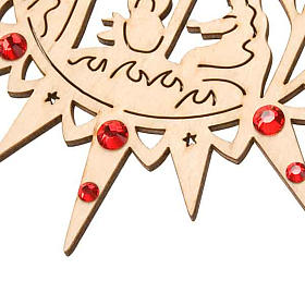 Christbaumschmuck aus Holz und PVC: Weihnachtssterne Swarovsky rot Christbaumschmuck aus Holz und PVC: Weihnachtssterne Swarovsky rot