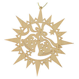 Weihnachts-Dekoration Sterne Holz Glocken
