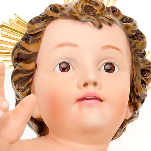 Niño Jesús de yeso con corona 5