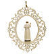 Christmas decor Pope John Paul II wood s2
