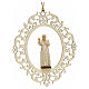 Christmas decor Pope John Paul II wood s1