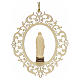 Christmas decor Our Lady of Lourdes carved wood s2