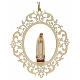 Christmas decor Our Lady of Fatima carved wood s1