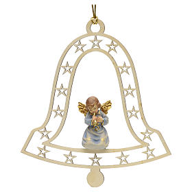 Christmas decor angel and trumpet on bell